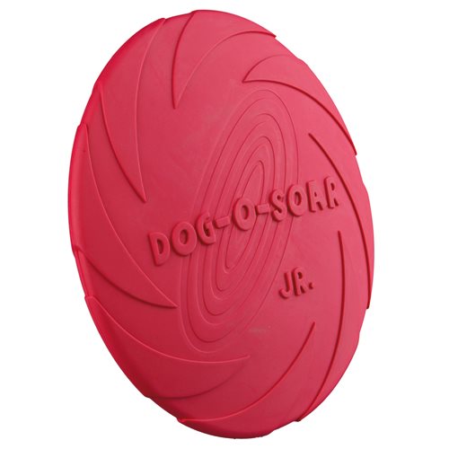 Hundleksak Frisbee Naturgummi Ø 18cm Röd