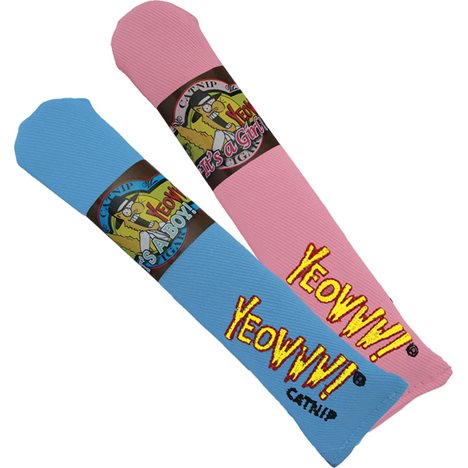 Kattleksak Yeowww 1-Pack Cigarr Pastell Blå