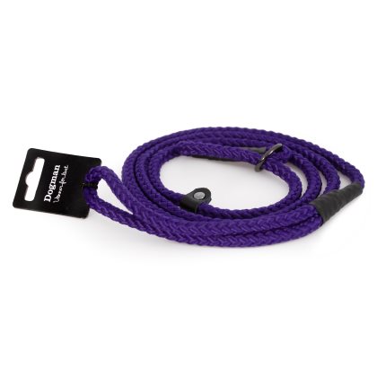 Dogman Iris Retrieverkoppel Lila 9mm x 160cm - 2