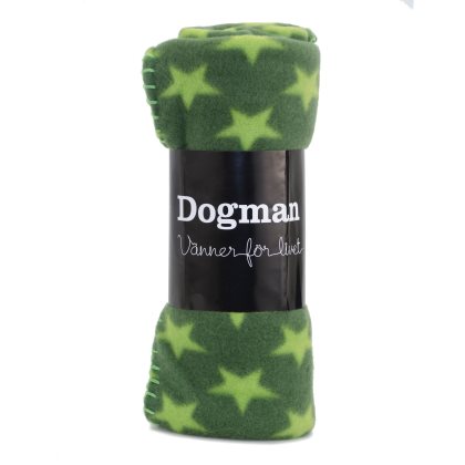 Dogman Fleecefilt Star Grön 100x70cm - 2