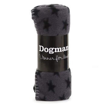Dogman Fleecefilt Star Grå 100x70cm
