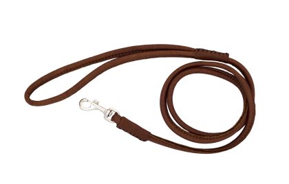 Koppel Round Lead Collar Soft 10mm x 180cm Brun