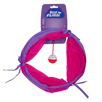 Dogman Kattleksak Tunnel Rosa 60cm
