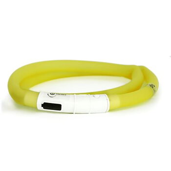 Dogman Blinkhalsband LED Gul 20-65cm