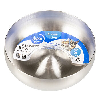 Duvo+ Borstad Rostfri Antihets Skål Medium Ø 16,6cm 1000ml