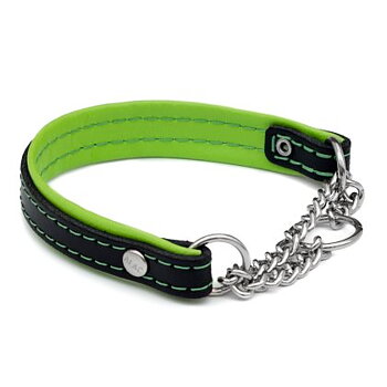 Halsband Med Kedja Lime 12 mm x 35cm