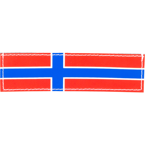 Julius-K9 Kardborremärke Norsk Flagga Small 110x30mm