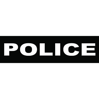 Julius-K9 Kardborremärke Police Large 160x50mm