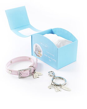 Me Too You Halsband & Nyckelring Set Rosa Small