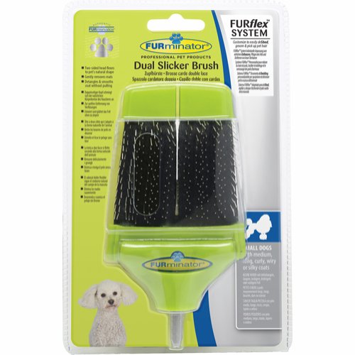 FURminator FURflex Dual Slicker Borsthuvud För Små Hundar - 2