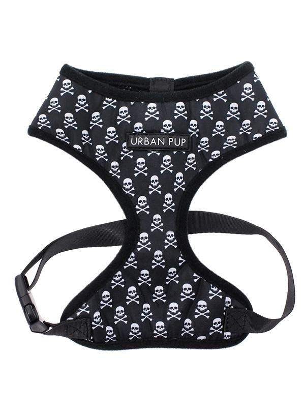 Urban Pup Skulls & Crossbones Sele Svart/Vit