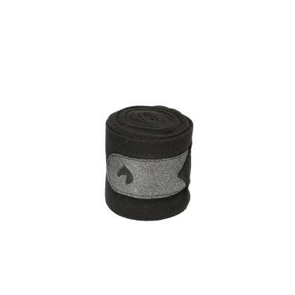 Jacson Glitter Fleecebandage Svart
