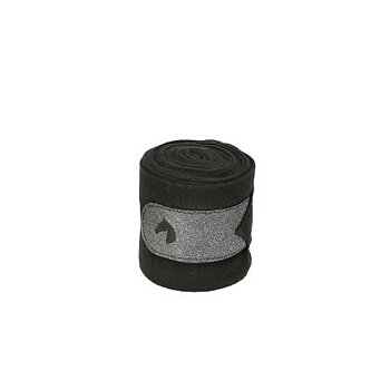 Jacson Glitter Fleecebandage Svart