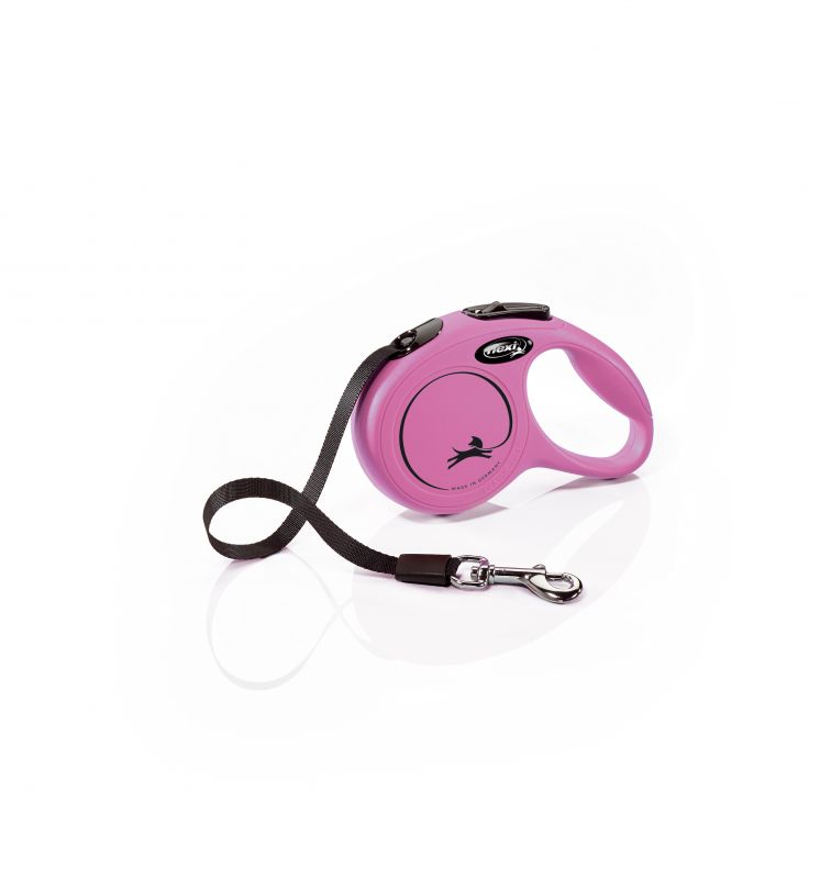 Flexi New Classic Tape Flexikoppel Small 5 Meter Rosa