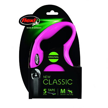 Flexi New Classic Tape Flexikoppel Small 5 Meter Rosa