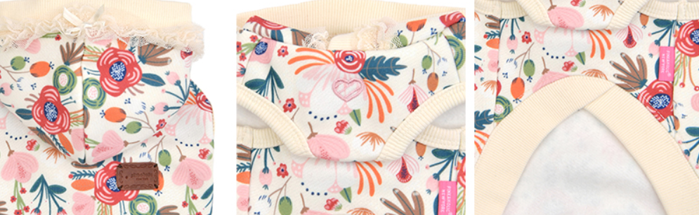 Pinkaholic Hundtröja Fleur Ivory Small  - 4