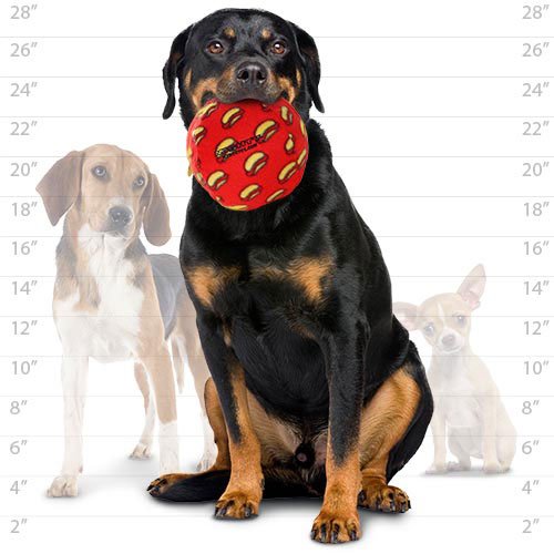 Hundleksak Mighty Ball No Stuff Röd 15x15x15cm - 2
