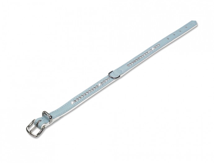 Nobby Halsband Crystal Single Ljusblå 32 cm