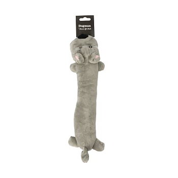 Dogman Plyschhund Karo Grå 32x8cm
