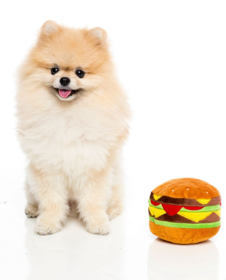 FuzzYard Hundleksak Hamburgare - 3