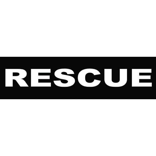 Julius-K9 Kardborremärke Rescue Small 110x30mm