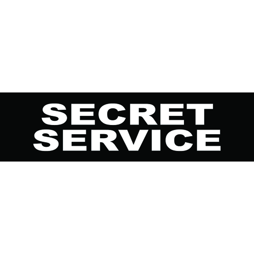 Julius-K9 Kardborremärke Secret Service Small 110x30 mm