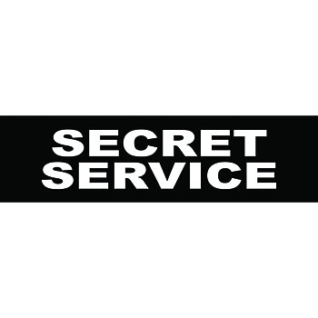 Julius-K9 Kardborremärke Secret Service Small 110x30 mm