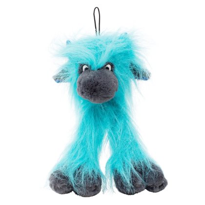 Dogman Plysch BigHead Kossa 19x30cm Turkos