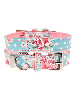 Urban Pup Vintage Rose Blommigt Halsband Large