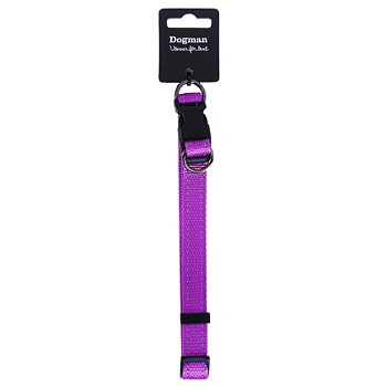 Dogman Justerbart Halsband Iris 10mm x 22-35cm Lila Small