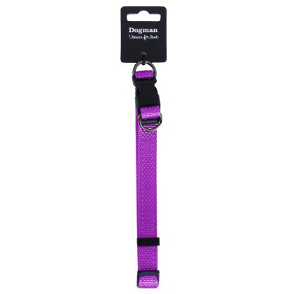 Dogman Justerbart Halsband Iris 25mm x 38-66cm Lila X-Large - 2