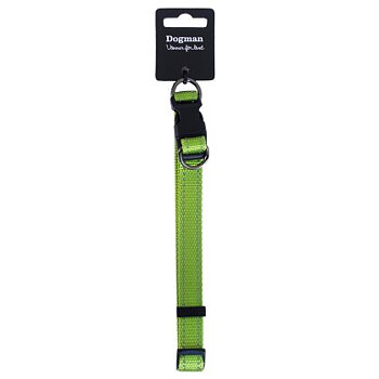 Dogman Justerbart Halsband Iris 10mm x 22-35cm Grön Small