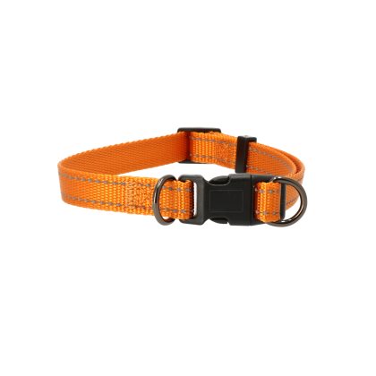 Dogman Justerbart Halsband Iris 10mm x 22-35cm Orange Small