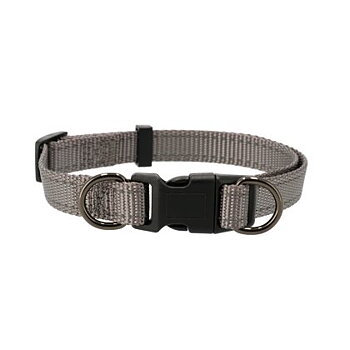Dogman Justerbart Halsband Iris 10mm x 22-35cm Grå Small