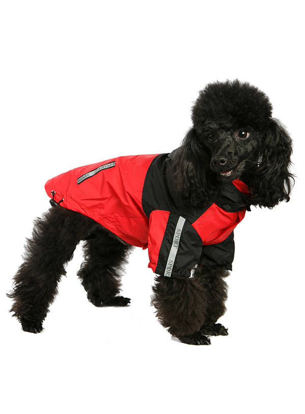 Urban Pup Trailfinder Windbreaker Jacka Svart/Röd - 2