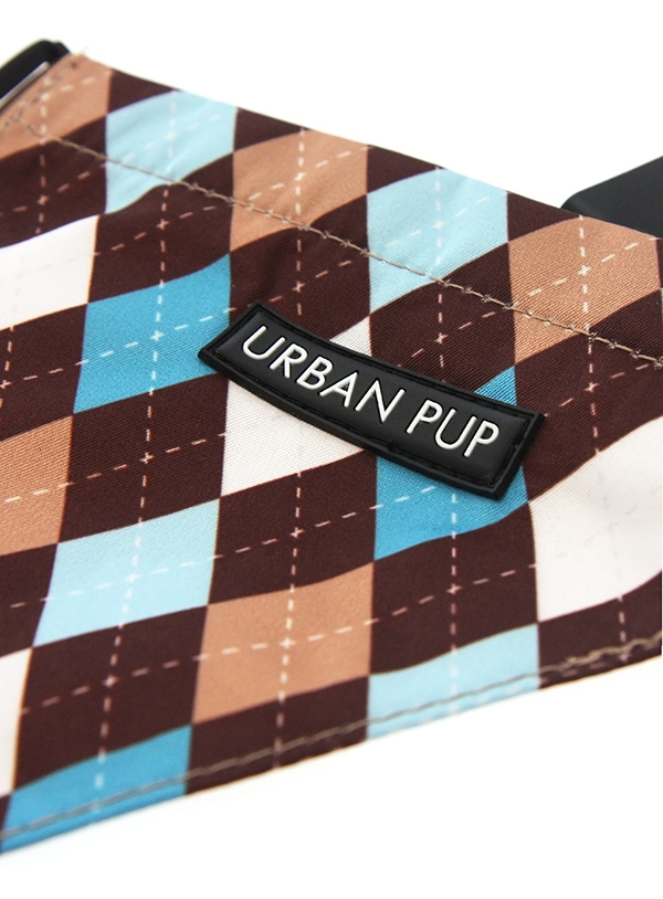 Urban Pup Brown And Blue Argyle Bandana Brun/Blå - 3