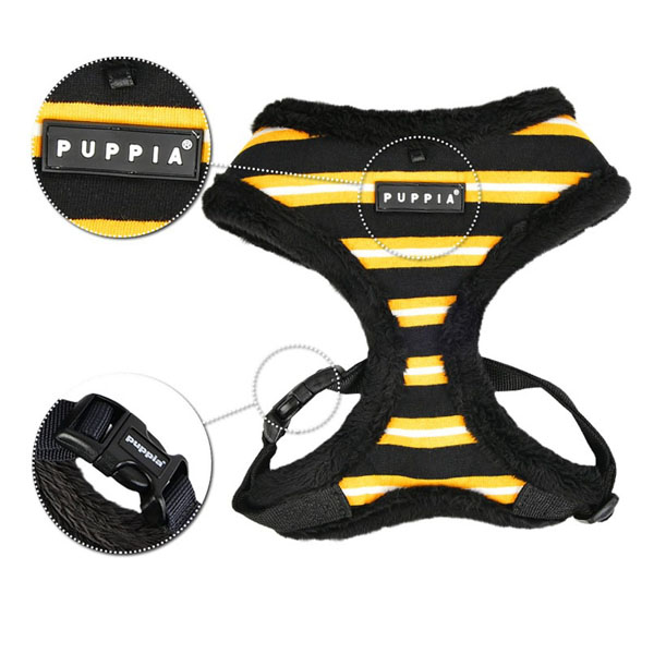 Puppia Rowdy Sele Svart/Gul/Vit - 4