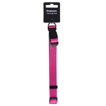 Dogman Justerbart Halsband Iris 10mm x 22-35cm Rosa Small