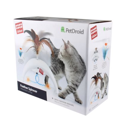 GiGwi Feather Spinner Pet Droid Kattleksak  - 3