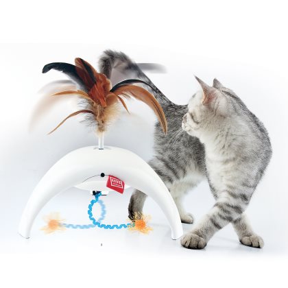 GiGwi Feather Spinner Pet Droid Kattleksak  - 2