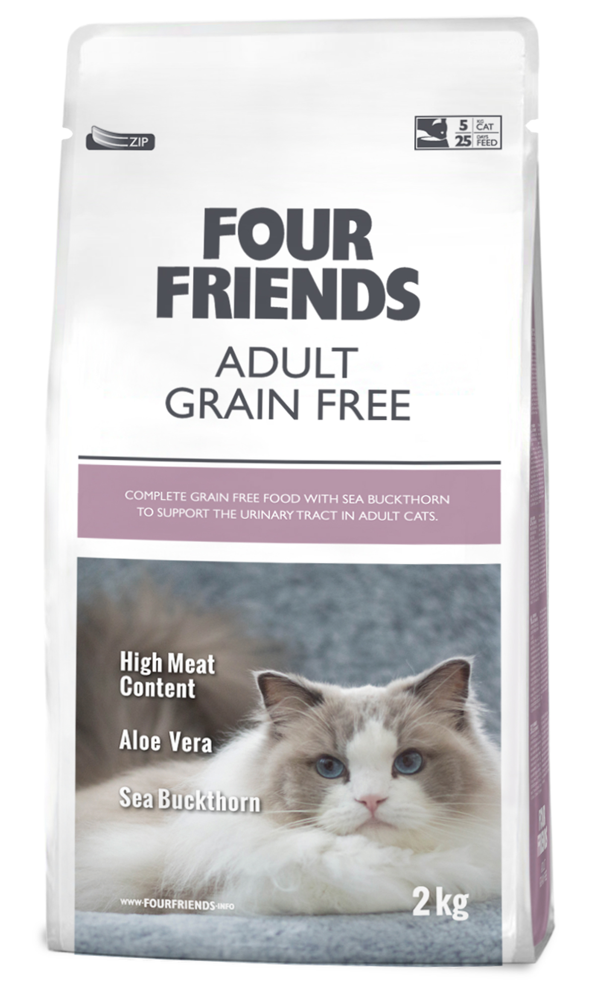 FourFriends Kattfoder Adult Grain Free 2 Kg