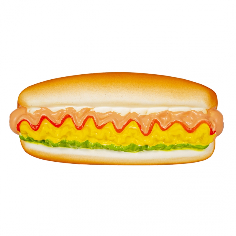 Duvo+ Hundleksak Latex Hot Dog 16x7x6cm