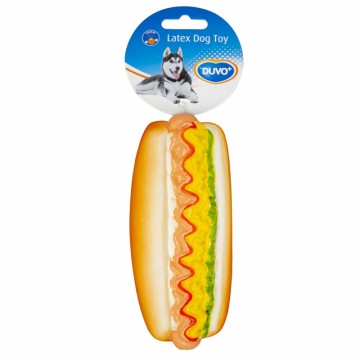 Duvo+ Hundleksak Latex Hot Dog 16x7x6cm - 2