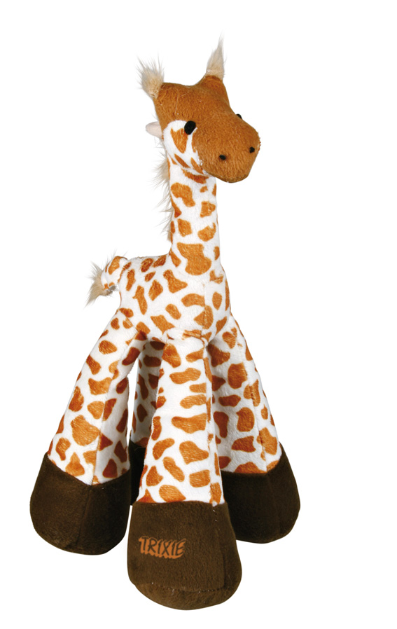 Trixie Hundleksak Plysch-Giraff Långbent Med Skallra 33cm