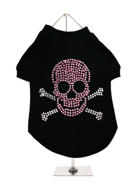 Urban Pup Skull & Crossbones GlamourGlitz T-shirt Svart Small