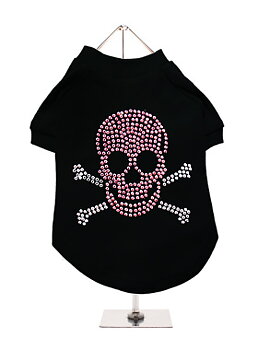Urban Pup Skull & Crossbones GlamourGlitz T-shirt Svart Small