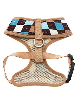 Urban Pup Brown & Blue Argyle Sele Blå/Brun