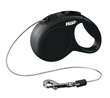 Flexi New Classic Cat Cord Flexikoppel Svart X-Small 3 Meter