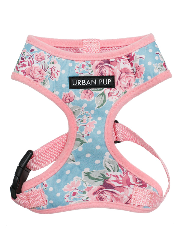 Urban Pup Vintage Rose Floral Sele Rosa/Blå