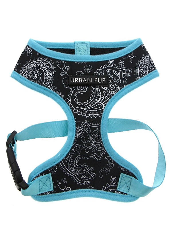 Urban Pup Black & Blue Paisley Sele Svart/Blå